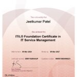 ITIL 4 Foundation Certificate in IT Service Management